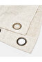 Beige Floral Jacquard Curtain (With Lining) - 4