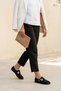 Josefina Side Buckle Detail Women's Daily Shoes Black - 3