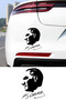 Atatürk Silhouette Signature Sticker - Mustafa Kemal Atatürk Auto Sticker - Car Motor Sticker 11X15Cm - 3