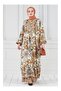 Authentic Half-Buttoned Robe Dress-Mink - 2