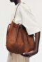 Pleated shoulder bag