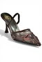 Y752176315 Brown Mesh Bead Embroidered Thin Heeled Women's Shoes - 2