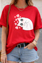 Cute Side Facing Innocent Cat Printed Unisex Oversize T-Shirt - Cotton Crew Neck Casual T-Shirt