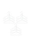 9-Piece White Fabric Covered Metal Baby Clothes Hanger, Clothes Hanger 19.5X30X0.3 - 6