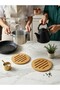 Natural Bamboo Trivet - Non-Slip Base, 17 cm - under the Teapot, Pot, and Pan - 2