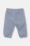 Baby Boy 3-18 Months Knee Patch Detailed Sweatpants Blue - 2