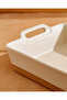 صينية خبز مستطيلة كريمية اللون (متوسطة الحجم) - 3