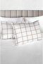100% Cotton Akfil Elona Pillowcase Set of 2 - 50X70 cm Brown - 2