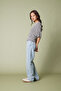 Striped Asymmetric Knitted Blouse - 3