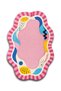 Sdt Modern Pink Collage Woven Base Decorative Carpet Sdt673
