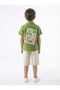 Boy's 2-Piece Summer Top and Bottom Set (T-Shirt + Shorts) 4-8 Years 6622 - 2