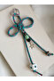 Luck and Abundance Keychain - Natural Pyrite and Star Stone Paracord Bag Charm (Medium Size) - 7