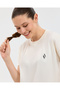 W Crew Neck Graphic Tee T-Shirt Women's White Tee S221482-3855 - 5