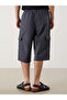 Anthracite Below the Knee Length Men's Swim Shorts - 4