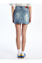 Trendlucky Slim Fit Mini Jean Skirt with a Difference - 7