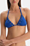 Sax Mavisi Üçgen Bikini Üst - 6