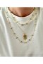 Double wrapped 90 cm crispy necklace and colorful stone dream catcher tree of life necklace (double necklace set)