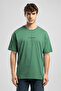 Aylex Men's Loose 100% Cotton Printed Crew Neck T-Shirt Green - 2