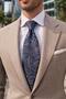 Bucanieri Style Shawl Pattern Italian Light Blue Silk Tie Ik2356