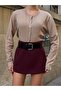 Women's Belted Shorts Skirt - 3