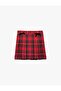Girl's Skirt 6Skg70099Aw Red Plaid
