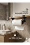Screwless Wrought Iron Metal Towel Holder – Multi-Purpose Paper Towel Rack for Kitchen & Bathroom (30 cm)