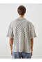 Nevavm with Difference Regular Fit Short Sleeve Patterned Men's Shirt - 7
