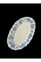 Vintage Garden Oval Plate-25X18 cm Tkebt Blue - 3