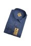 Men's Classic Wide Cut Plaid Cotton Long Sleeve Shirt