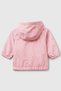 Baby Girl 0-18 Months Combed Cotton Lined Raincoat Pink - 3