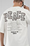 Tren Biz Peace Detailed Double Face Oversize T-Shirt - 3
