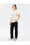 W Crew Neck Graphic Tee T-Shirt Women's White Tee S221482-3855 - 4