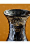 Smoke Mosaic Glass Vase L 35H x 16D Cm - 4