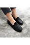 Özhan Black Leather Inside Orthopedic Daily Footwear