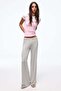 Gray Striped Straight Fit Women's Sweatpants Mg2786 - 2