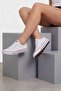 Unisex White Canvas Lace-Up Casual Cloth Shoes - Comfortable Sole Casual Sneakers - 3