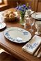 Vintage Garden Oval Plate-21X14 cm Tkebt Blue