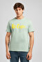 Londonlogo Men's Regular Fit 100% Cotton Printed Crew Neck T-Shirt Green - 2