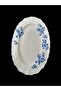 Vintage Garden Oval Plate-21X14 cm Tkebt Blue - 3