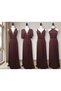 Women's Sleeveless Long Evening Dress with Flare Skirt with Different Tie Collar - 4