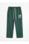 17 Embroidered Washable Loose Tracksuit Green