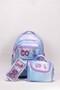 Licensed Cool Colorful Lettering Elementary School Backpack, Thermal Lunch Bag and Pen Holder Triple Set - 2