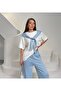 Shawl Collar Garnished Model Fabric Women's Tracksuit Set - 6