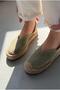 Orveth Green Genuine Suede Women's Espadrille - 7