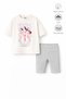 Girl's Full-Fit Top Oversize Bottom Leggings Hun Design93 Top and Bottom Set - 2