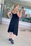 Stone Detailed Asymmetrical Dress with Straps 6Y156 - 4