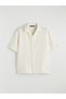Vizyon New Season Loose Fit Resort Collar Muslin Men's Shirt