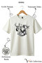 Nature Themed 100% Cotton Unisex Regular Fit T-Shirt with Wolf and Dog Figures
