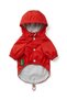 Bnt-Rc2502 Dog Outfit Raincoat Red - 2