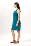 Sleeveless Monika Daisy Embroidered Pocketed Short Poplin Dress Nile Green Nlysl - 5